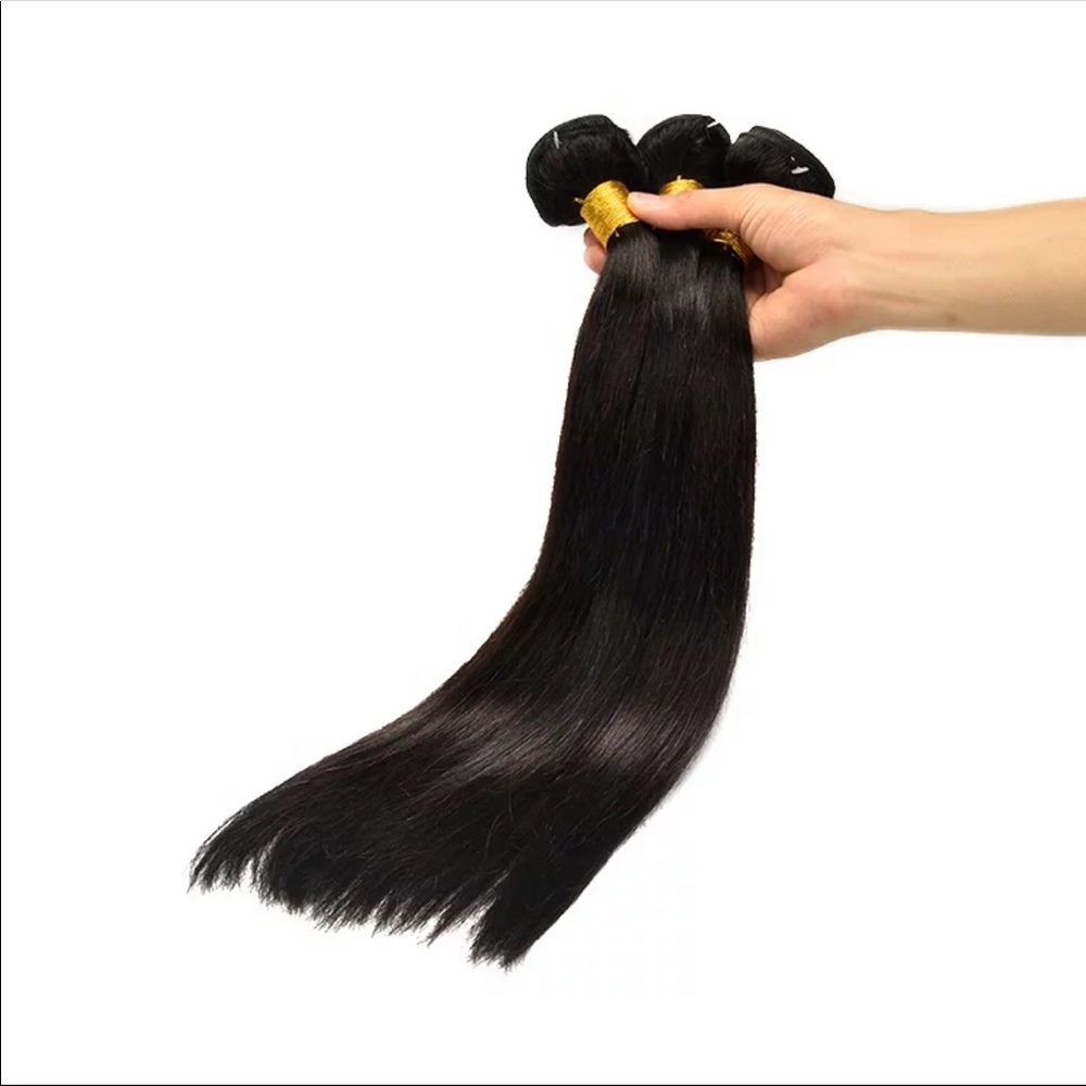 Unprocessed Brazilian hair 16,18,20 natural color